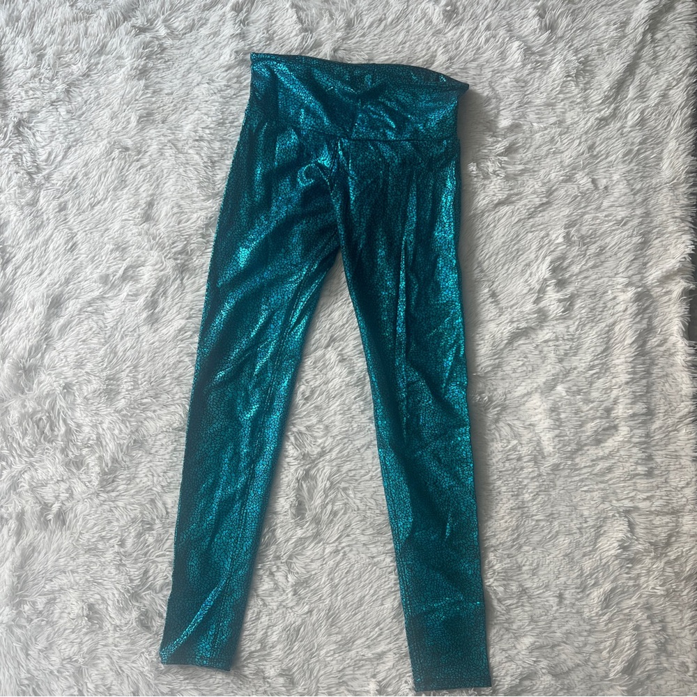 Mosaic Metallic Print Leggings